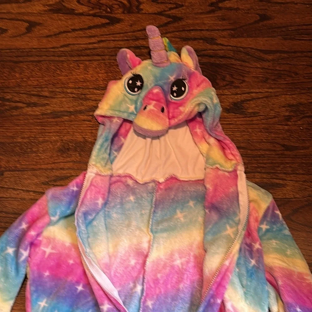 Girls Unicorn Onesie Hooded Animal Costume for Girls